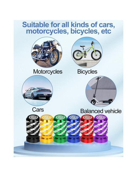 Tapa de Válvula de Neumático Whtawtaw GM-4 Azul Aluminio 4 Pcs