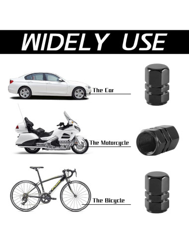 8 Tapas de Válvula de Neumático ZMSHANGMAO Universal Aluminio