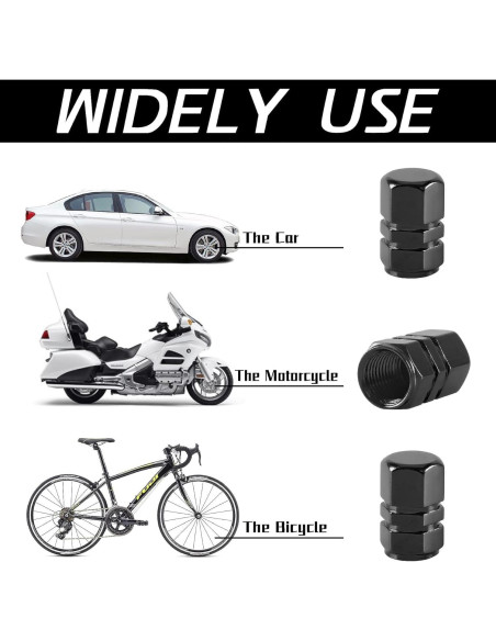 8 Tapas de Válvula de Neumático ZMSHANGMAO Universal Aluminio