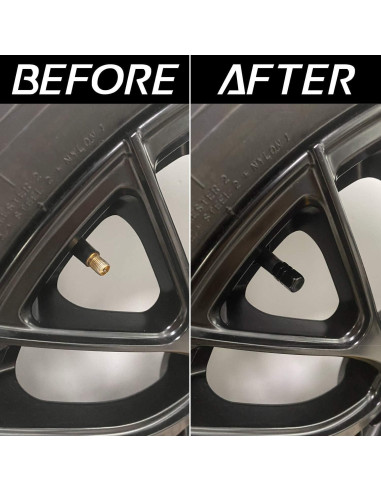 8 Tapas de Válvula de Neumático ZMSHANGMAO Universal Aluminio