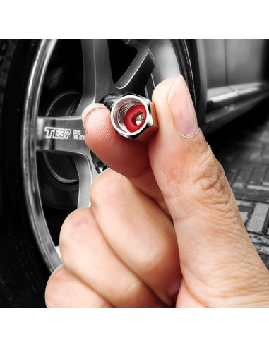 Tapas de Válvula de Neumático Cromadas Qilisen - 30 Piezas