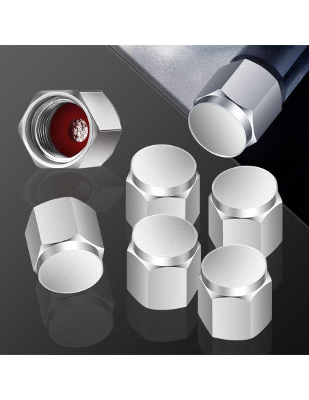 Tapas de Válvula de Neumático Cromadas Qilisen - 30 Piezas