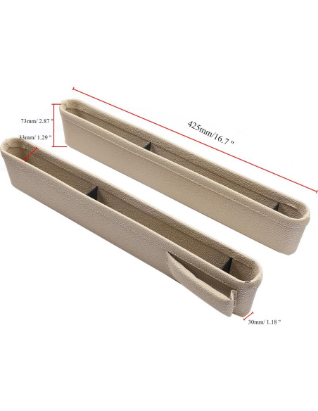 Relleno Organizador de Asiento de Coche Movecup Beige 2 Piezas