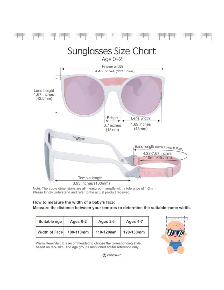 Gafas de sol polarizadas COCOSAND para bebés UV400