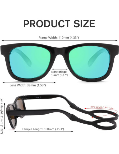 Gafas de sol Melpomenia para bebés 0-24 meses polarizadas