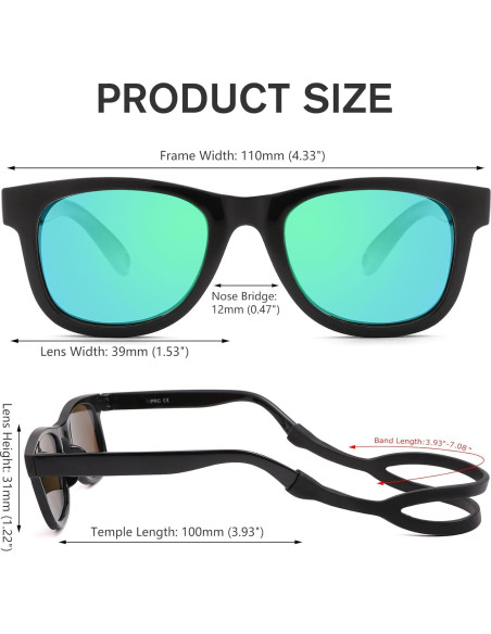 Gafas de sol Melpomenia para bebés 0-24 meses polarizadas