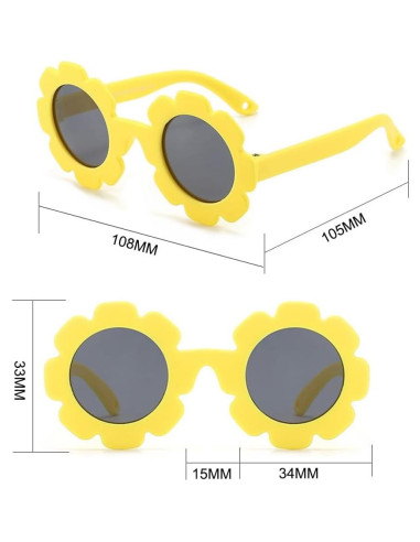 Gafas de sol para bebés FBHLZ UV400 polarizadas flexibles