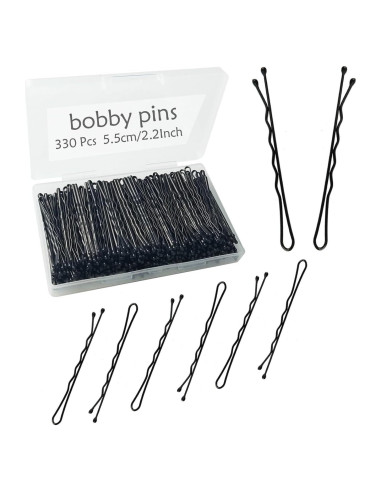 330 Pasadores de Pelo Negros YINGFENG 5.6 cm Alta Calidad