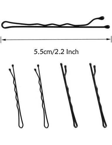 330 Pasadores de Pelo Negros YINGFENG 5.6 cm Alta Calidad