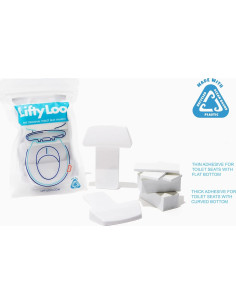 Mango de Asiento de Inodoro Lifty Loo - Paquete de 2 Blanco 2