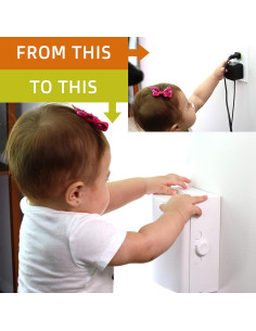 Cubierta de Seguridad para Enchufes Wappa Baby Doble Bloqueo 2