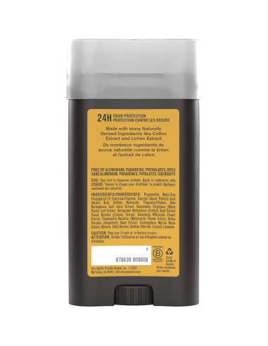 Desodorante Every Man Jack Ámbar + Sándalo 85g - Sin Aluminio