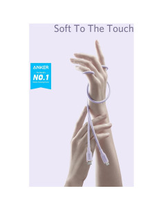 Cable USB C Anker A8552 100W 0.9m Carga Rápida Malva 2