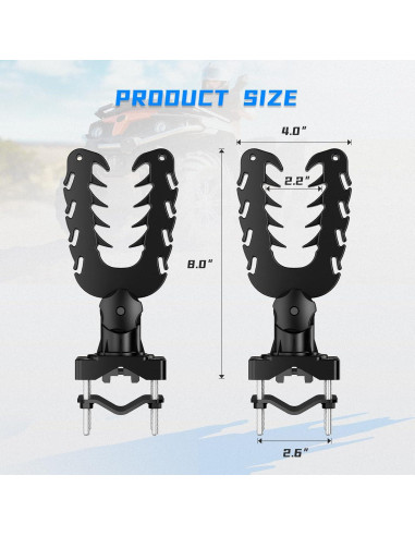 Soporte de Herramientas KEMIMOTO para ATV y Caza