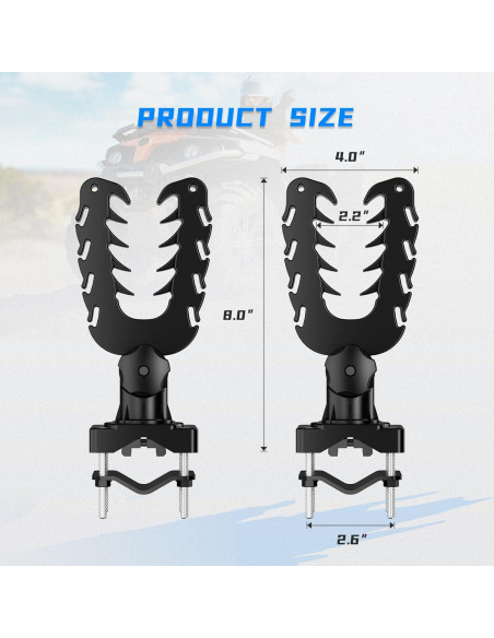 Soporte de Herramientas KEMIMOTO para ATV y Caza