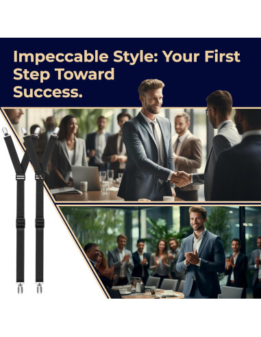 Soportes de Camisa Ajustables COZIA con Clips Antideslizantes