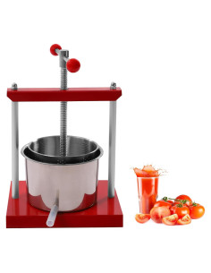 Prensa de Vino Manual HinLIaDa 3L Acero Inoxidable