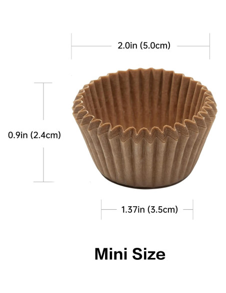 Forros de Cupcake Mini Bake Choice 400pcs Papel Pergamino