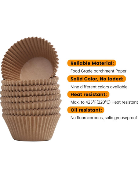 Forros de Cupcake Mini Bake Choice 400pcs Papel Pergamino