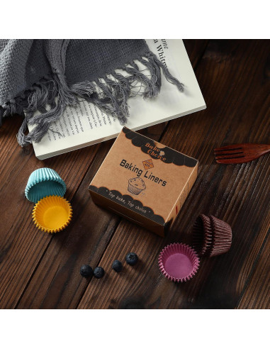 Forros de Cupcake Mini Bake Choice 400pcs Papel Pergamino