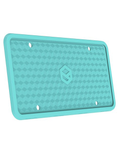 Marco de Placa de Licencia de Silicona Rightcar Azul Aqua