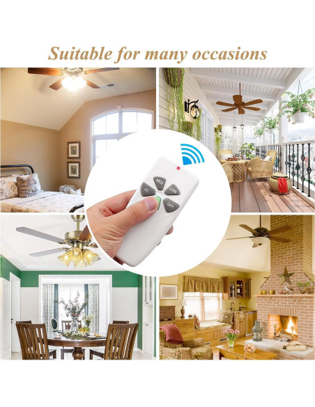 Control Remoto FAN-53T para Ventilador de Techo Prichor, 3 Velocidades Control Remoto FAN-53T para Ventilador de Techo Prichor, 3 Velocidades