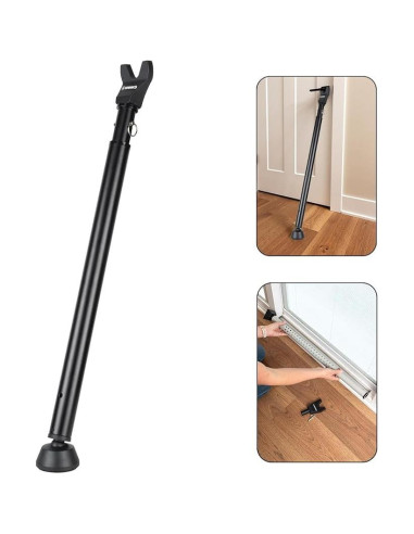 Barra de Seguridad Ajustable BRINKS para Puertas - Negro