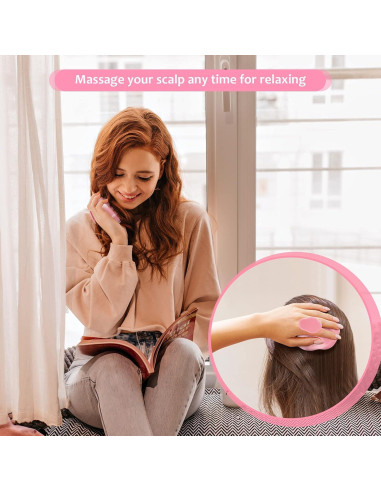 Cepillo Masajeador de Cuero Cabelludo URTHEONE Negro - Silicona Suave