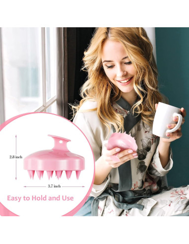 Cepillo Masajeador de Cuero Cabelludo URTHEONE Negro - Silicona Suave