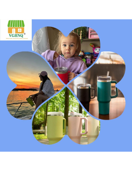 Pajitas Reutilizables VGHNQ para Stanley Cup 14/20 oz - 6 Unidades Pajitas Reutilizables VGHNQ para Stanley Cup 14/20 oz - 6 Unidades