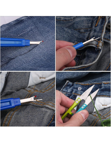 Kit de Desgarradores de Costura CampTek - 4 Piezas Azul