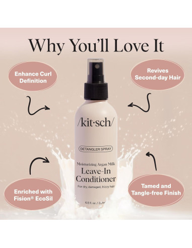 Kitsch Spray Acondicionador Sin Enjuague Leche de Argán 192g