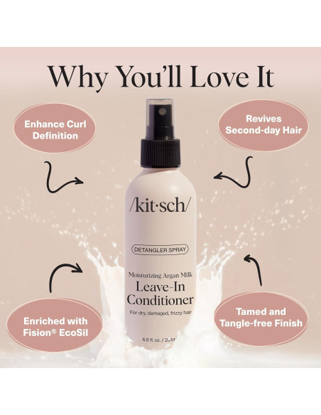 Kitsch Spray Acondicionador Sin Enjuague Leche de Argán 192g