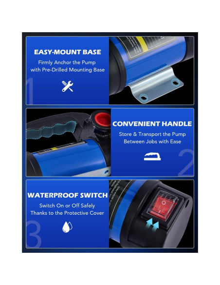 Bomba de Transferencia Diesel Orion Motor Tech 12V 45 L/min