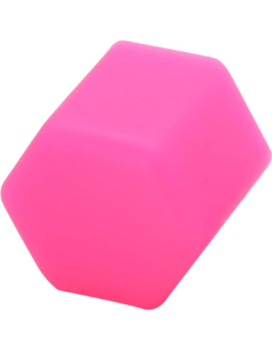 Tapa de Tuerca de Rueda uxcell 17mm Silicona Rosa - 20 Pcs