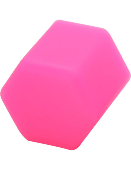 Tapa de Tuerca de Rueda uxcell 17mm Silicona Rosa - 20 Pcs
