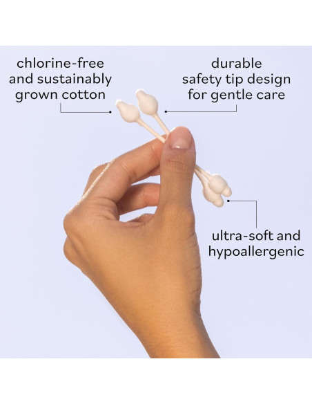 Bastones de Algodón Orgánico Sky Organics - 60 Unidades