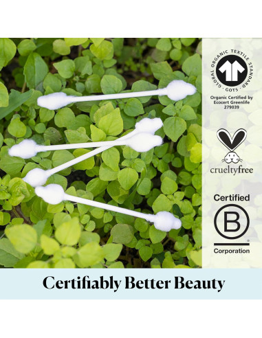 Bastones de Algodón Orgánico Sky Organics - 60 Unidades