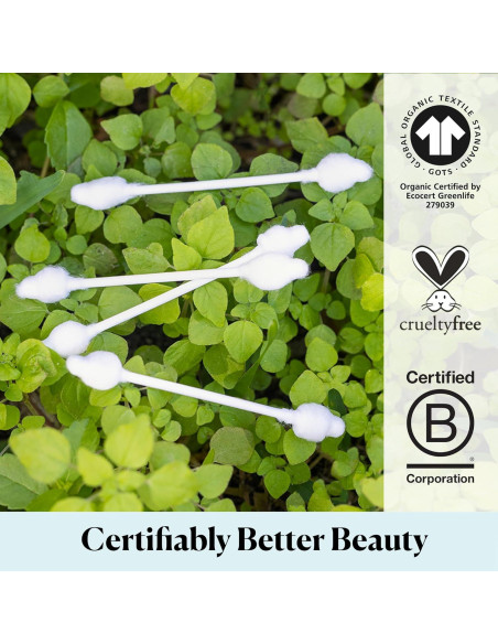 Bastones de Algodón Orgánico Sky Organics - 60 Unidades