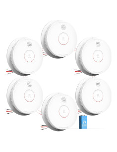 Detector de Humo SITERWELL GS562A Interconectado 6 Paquetes