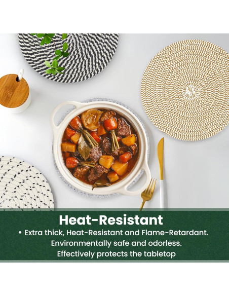 Trivetes de Cocina KITLAB 20 cm 6 Pcs Resistente al Calor