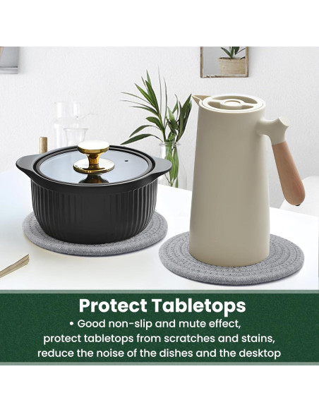 Trivetes de Cocina KITLAB 20 cm 6 Pcs Resistente al Calor