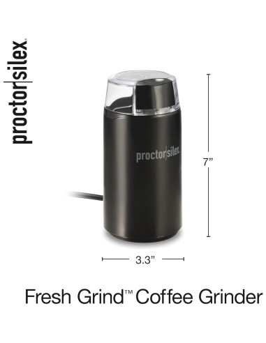 Molinillo de Café Eléctrico Proctor Silex 12 Tazas Acero Inoxidable