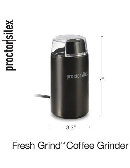 Molinillo de Café Eléctrico Proctor Silex 12 Tazas Acero Inoxidable