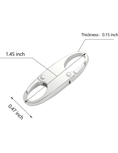 Clip de Cremallera OXT 6PCS Antirrobo Negro y Blanco