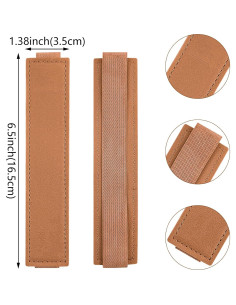 12 Sujetadores de Banda Elástica Aswewamt para Cuadernos de Cuero PU 2