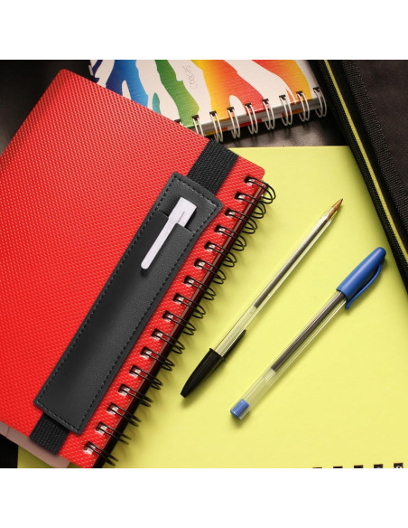 12 Sujetadores de Banda Elástica Aswewamt para Cuadernos de Cuero PU