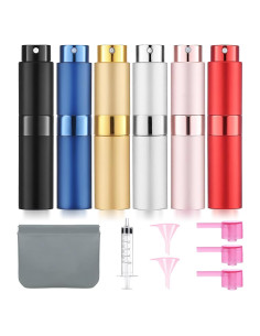 6 Atomizadores de Perfume Recargables DPLASKA 8ML Viaje