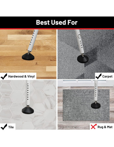 Barra de Seguridad Ajustable Keplrend para Puertas 73.7-114.3 cm