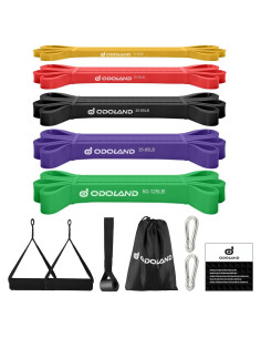 Conjunto de 5 Bandas de Resistencia Odoland para Ejercicio